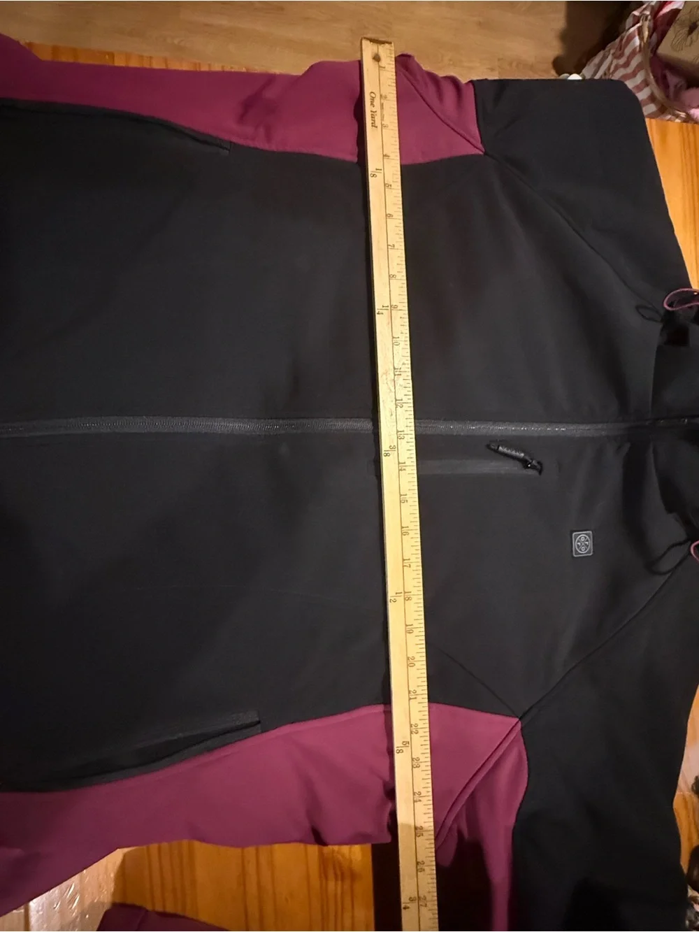 Ororo Womes classic heated jacket softshell black/purple Sz XXL detachable hood
